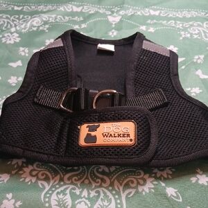 The Dog Walker Company Black Pet Harness Size Medium